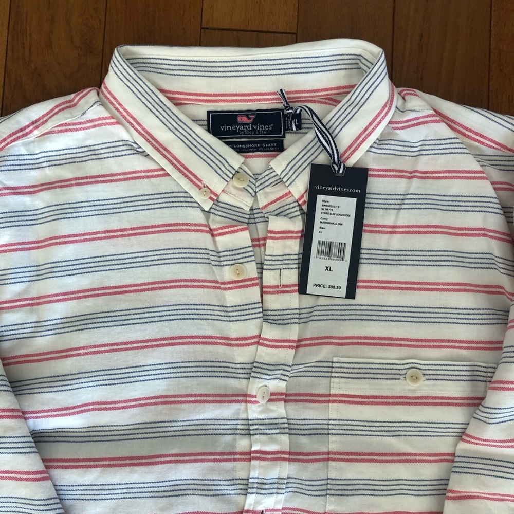 Men’s Vineyard Vines Slim Longshore Shirt XL